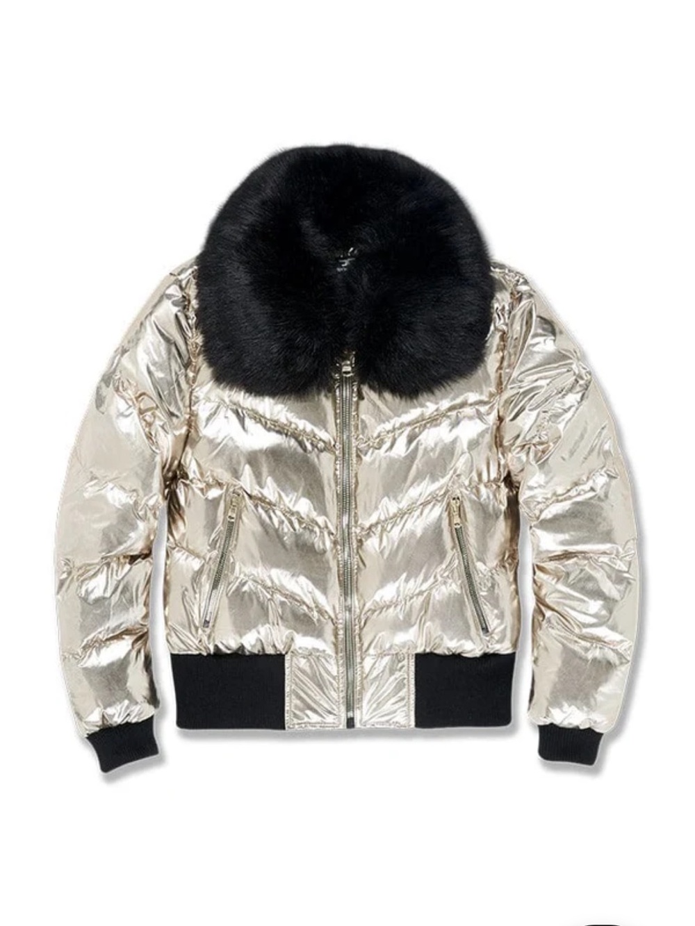 JORDAN CRAIG WOMEN'S FLATBUSH BOMBER JACKET (GOLD) SZ M LIMITED